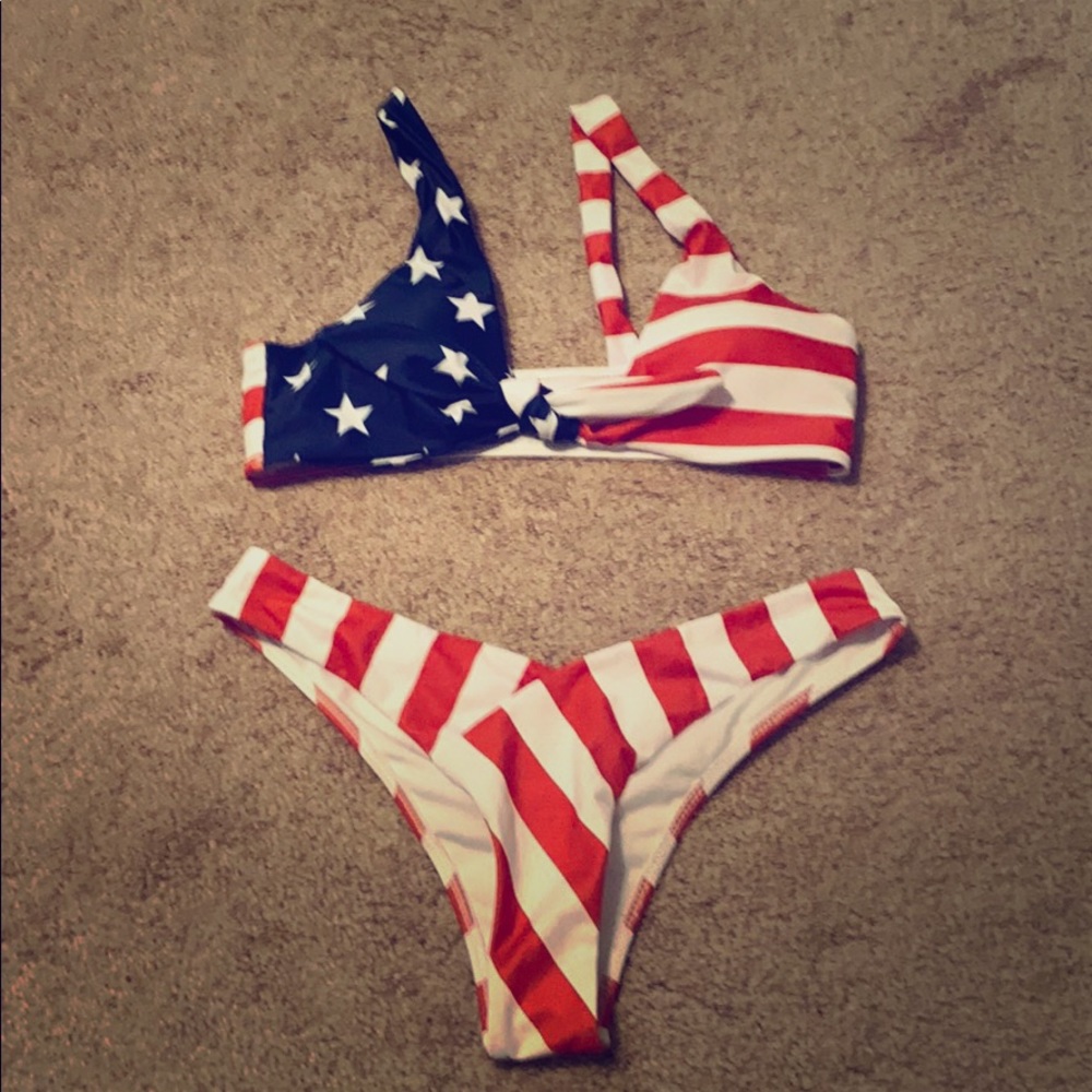 Zaful flag bikini